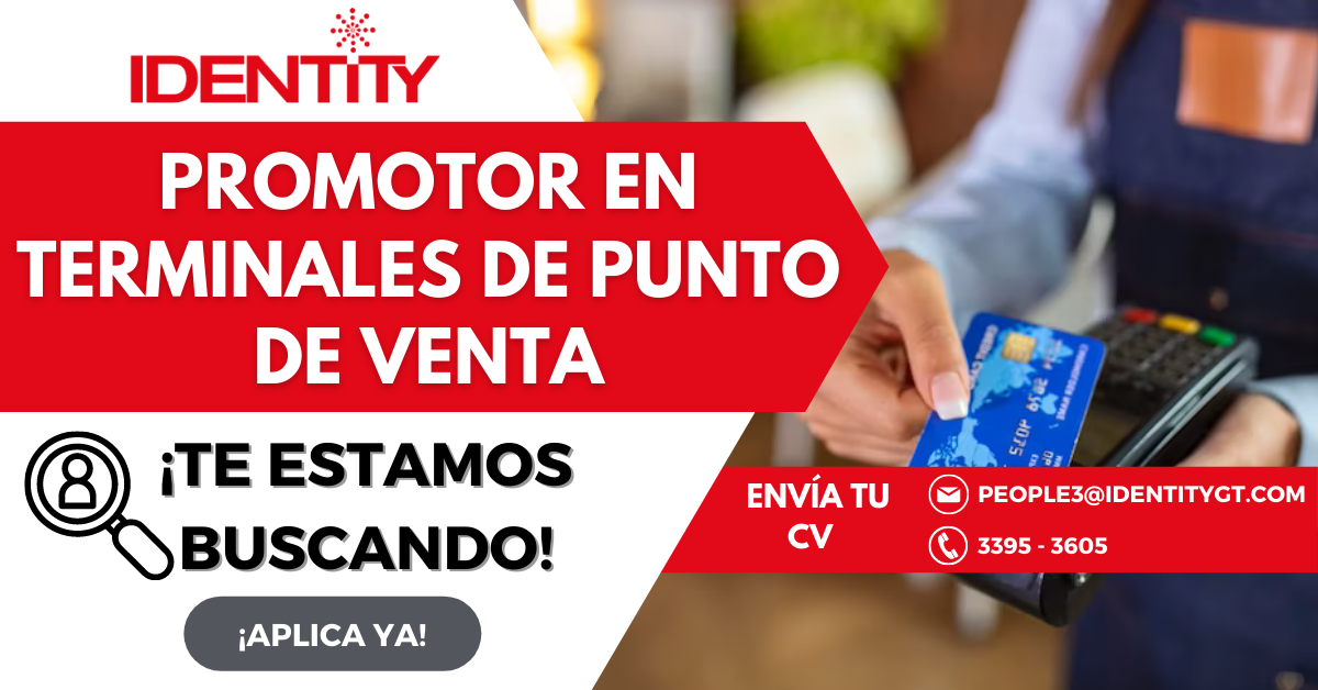 promotor en terminales de punto de venta
